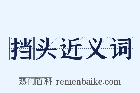 挡头近义词是什么意思的图片